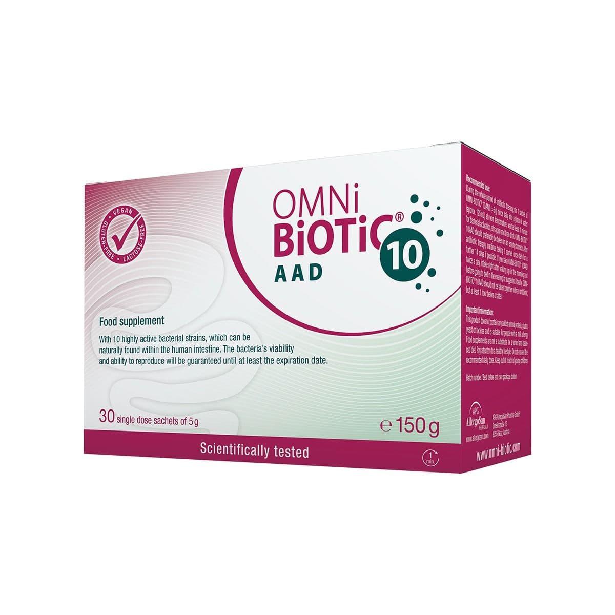 ომნი-ბიოტიკი 10 AAD 5გ 30 საშეტი ალერგოსანი - AllergoSan