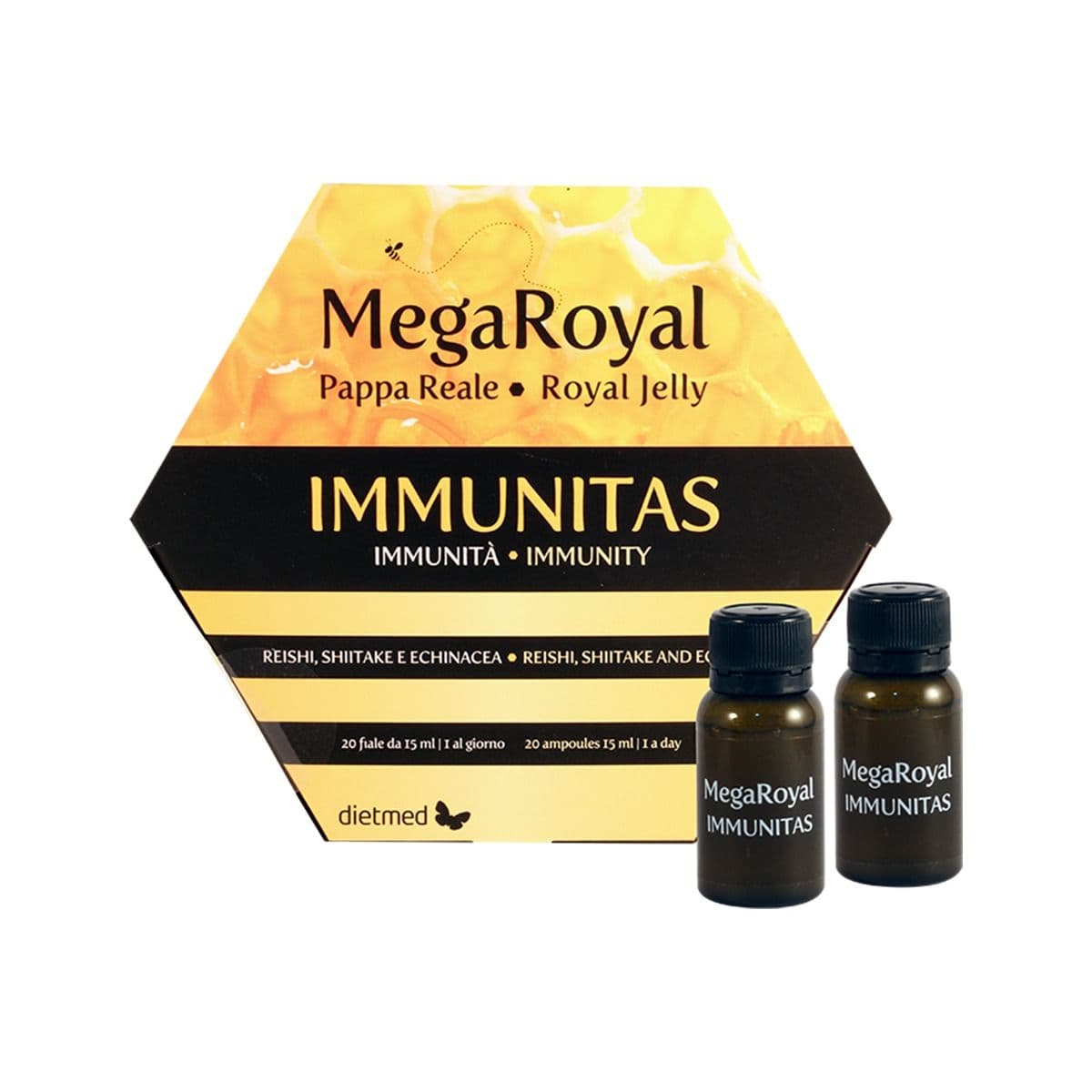 მეგა როიალი იმუნიტასი - Mega Royal Immunitas 15მლ 20 ფლაკონი