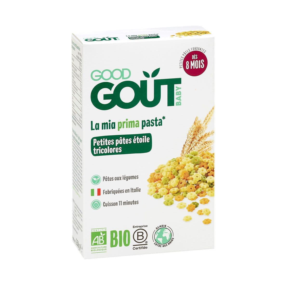 სამფეროვანი მაკარონი ბოსტნეულით 250 გრ 3798 გუდ გოუტი - Good Gout