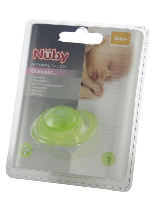 სილიკონის მატყუარა წაკვეთილი თავით 6+ თვე ნუბი - Nuby