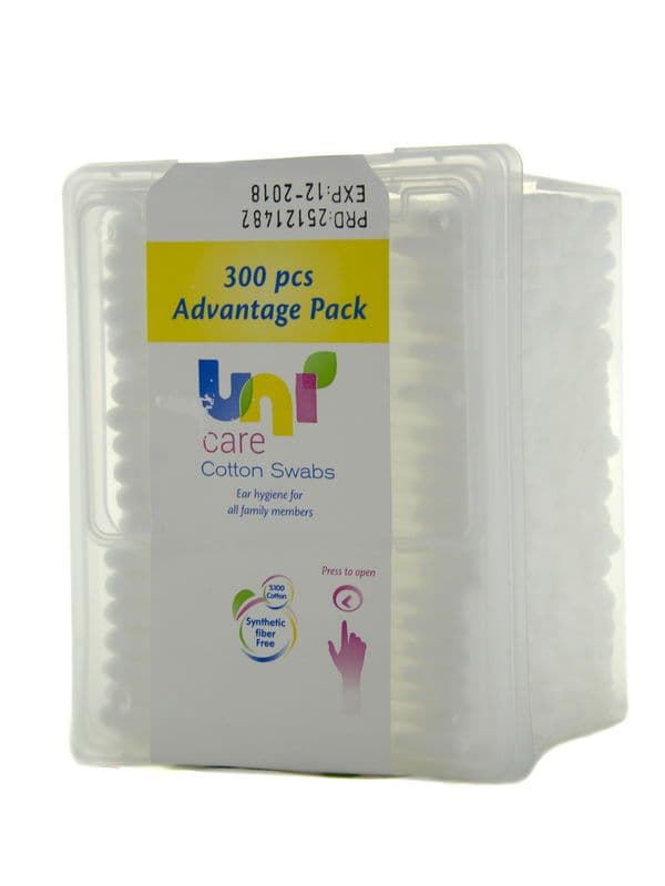 ყურის ჩხირი 200 ცალი უნი - Uni