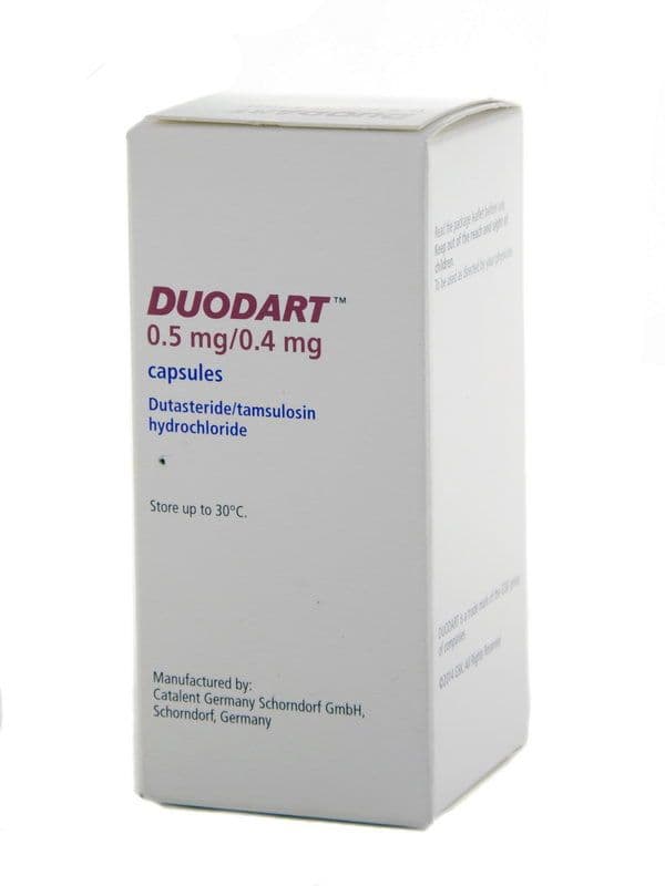 დუოდარტი - Duodart 0.5/0.4 მგ 30 კაფსულა