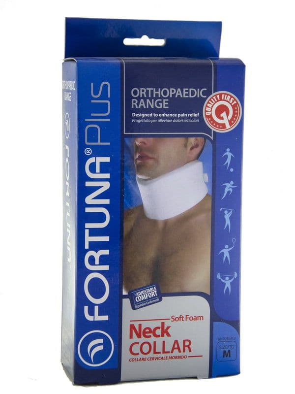 Fortuna plus - ფორტუნა პლიუსი კისრის საყელო თეთრი-ზომა MEDIUM