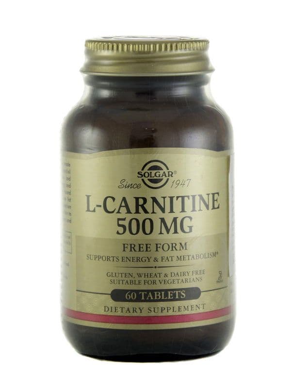 L-კარნიტინი 500მგ 60 ტაბლეტი სოლგარი - Solgar