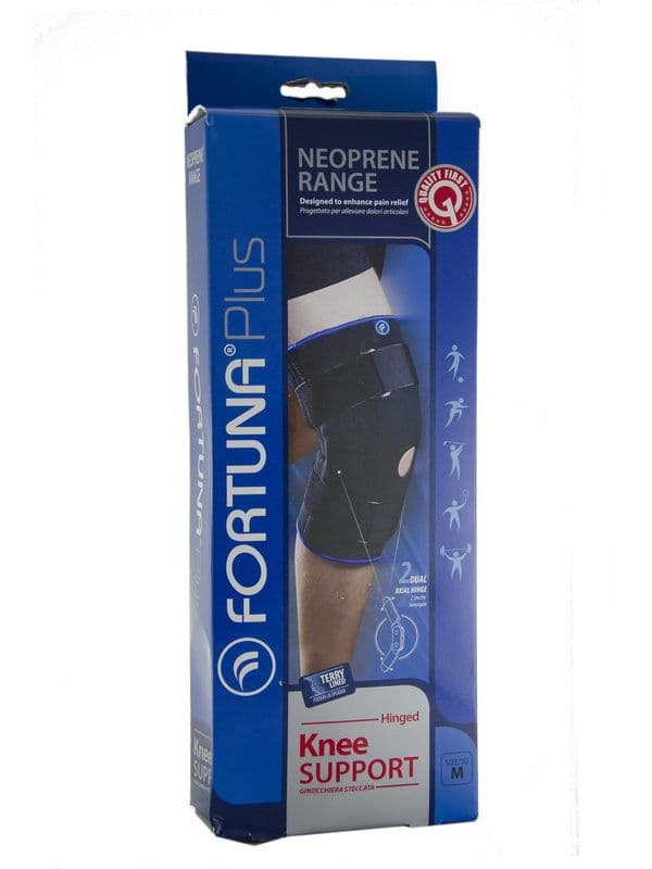 Fortuna plus - ფორტუნა პლიუსი ნეოპრენი მუხლის ფიქსატორი მეტალით-M