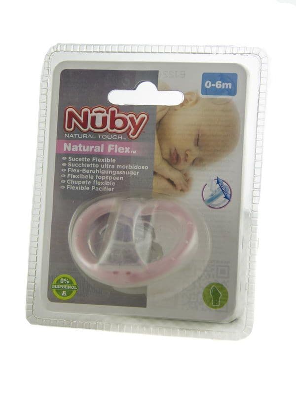 სილიკონის მრგვალთავიანი მატყუარა 0-6თ. ნუბი - Nuby