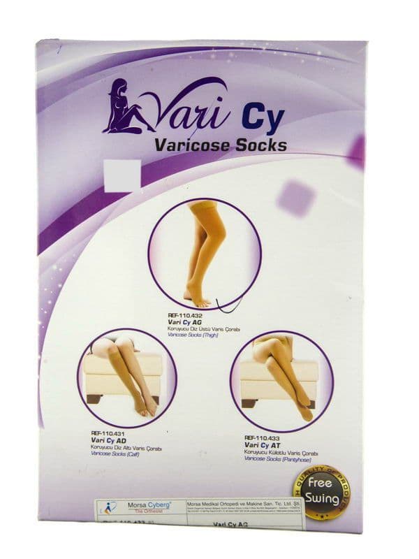 ანტივარიკოზული მაღალყელიანი წინდა 8472 მორსა - Morsa