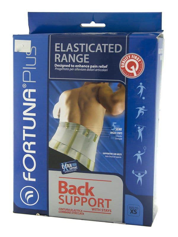 Fortuna plus - ფორტუნა პლიუსი წელის ელასტიური ქამარი საზურგით-ზომა XS