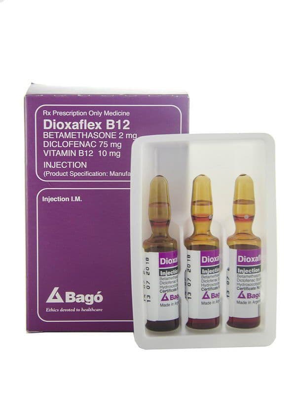 დიოქსაფლექსი B12 - Dioxaflex B12 3მლ 6 ამპულა