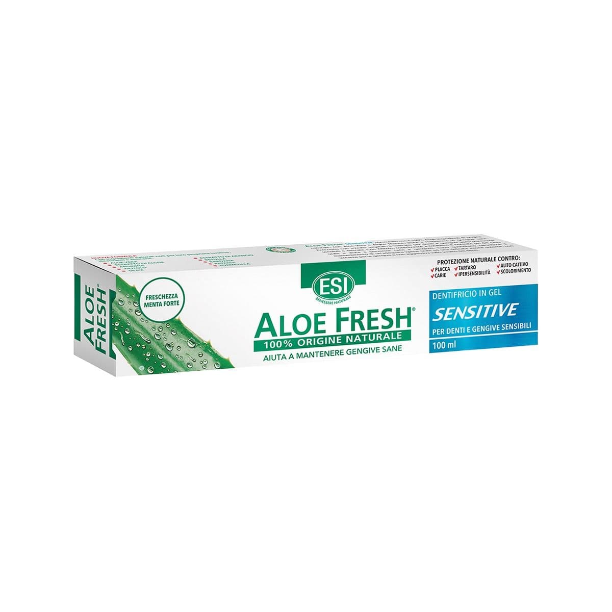 კბილის პასტა სენსიტივი Aloe Fresh 100 მლ ესი - ESI