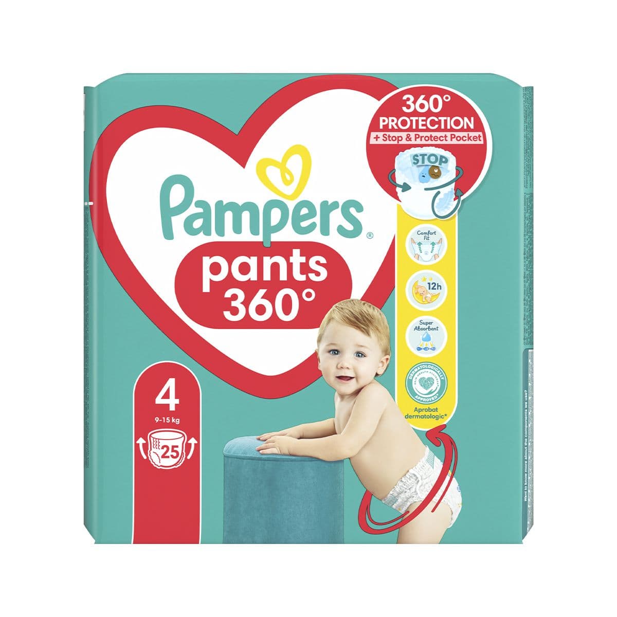 პამპერსი - Pampers ტრუსი 9-15 კგ 25 ცალი 7741