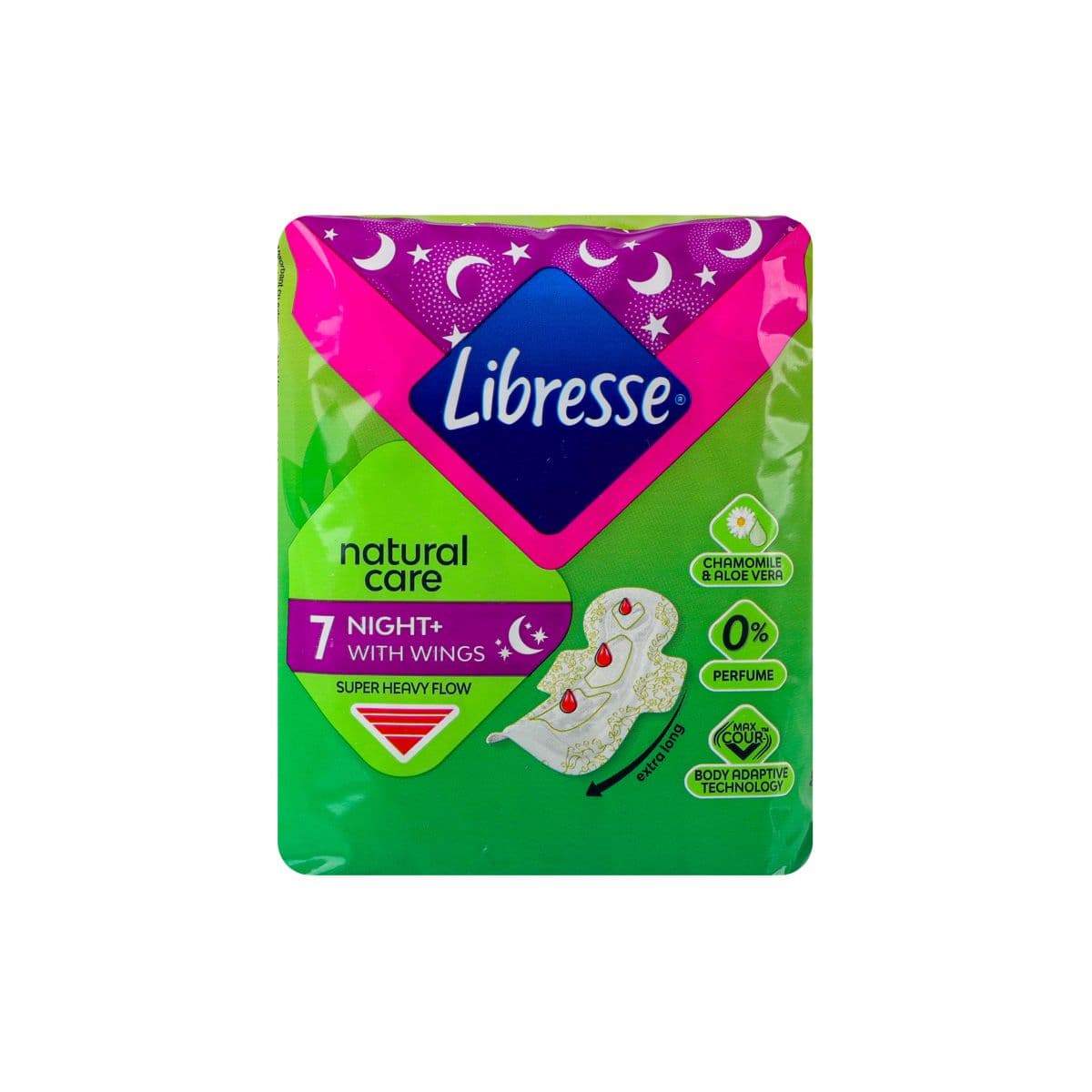 ჰიგიენური საფენი Natural Care მაქსი 7 ცალი 1236 ლიბრესი - Libresse