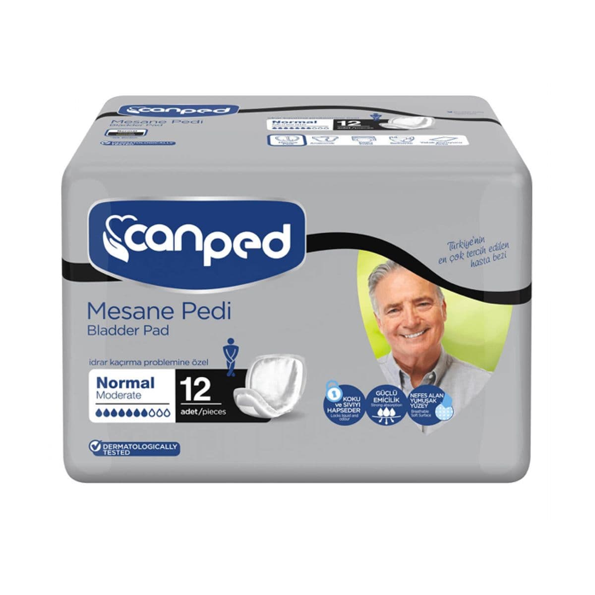 მამაკაცის უროლოგიური საფენი 12 ცალი 9397 ქანპედი - Canped