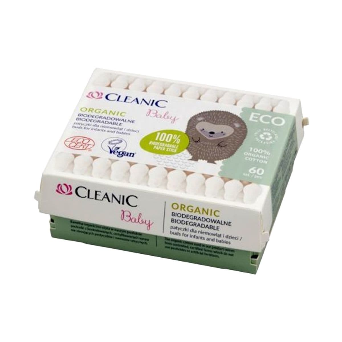 ყურის ჩხირები საბავშვო 60 ცალი 9731 ქლინიკი - Cleanic