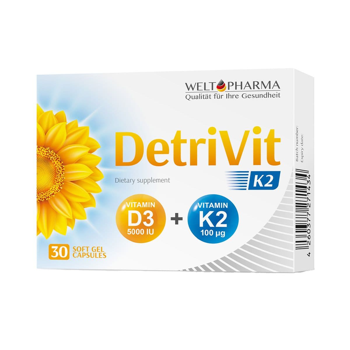 დეტრივიტი K2 - Detrivit K2 30 კაფსულა