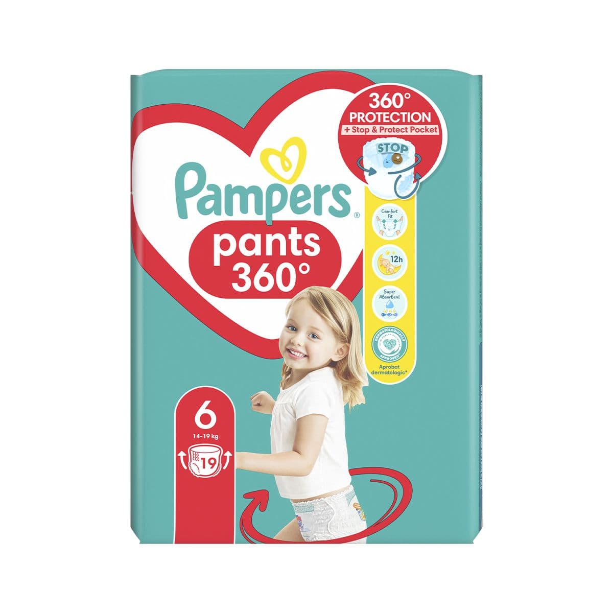 პამპერსი - Pampers ტრუსი 14-19 კგ 19 ცალი 7802