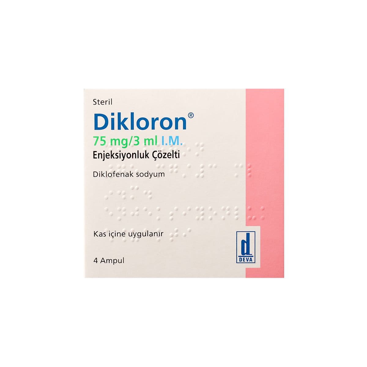 დიკლორონი - Dikloron 75მგ/3მლ 3მლ 4 ამპულა