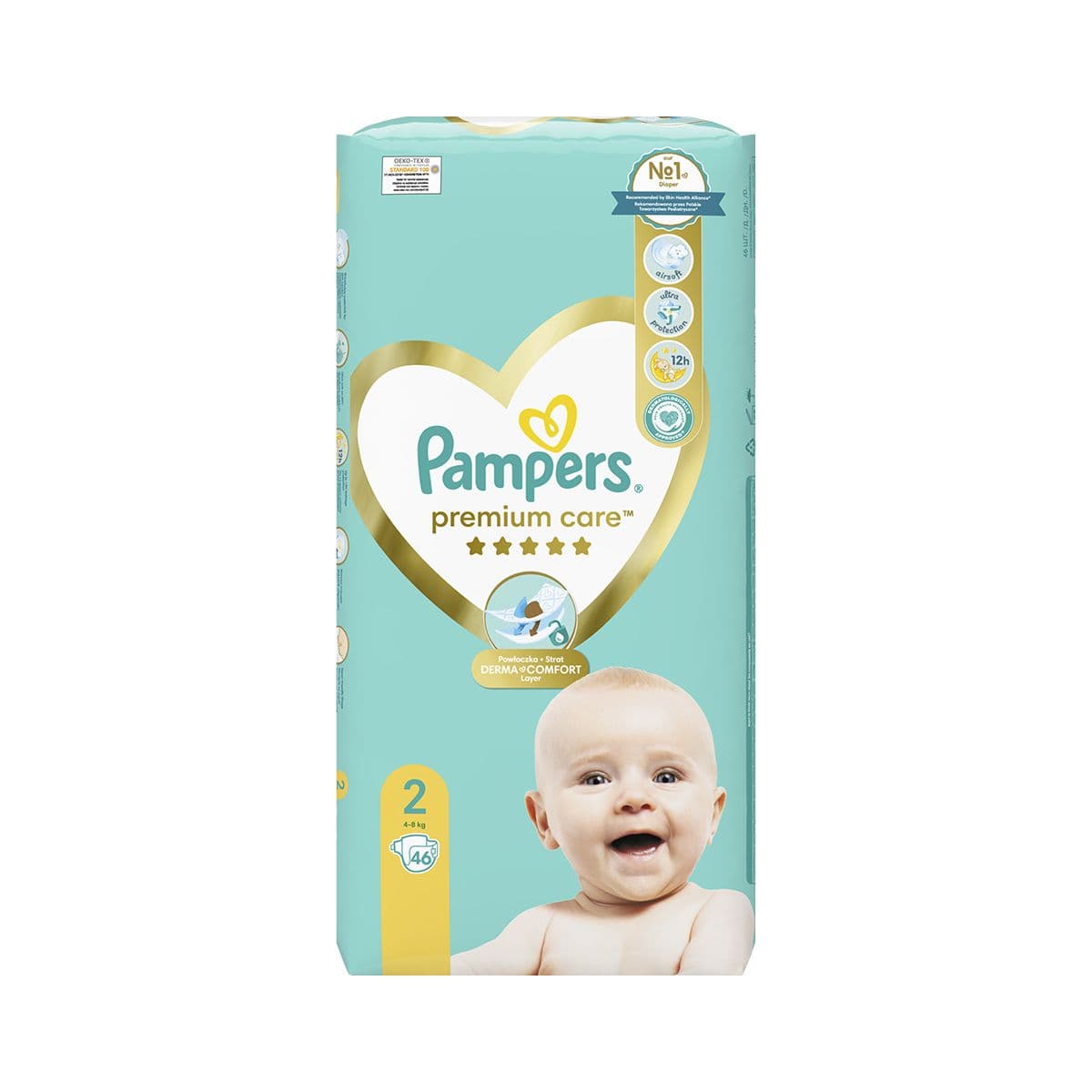 პამპერსი - Pampers პრემიუმი 4-8 კგ 46 ცალი 9306