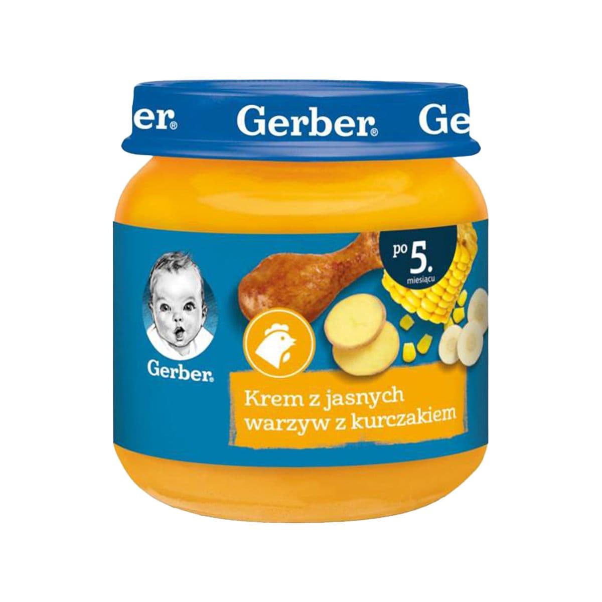 პიურე ბოსტნეული და ქათამი 125 გ 2377 გერბერი - Gerber