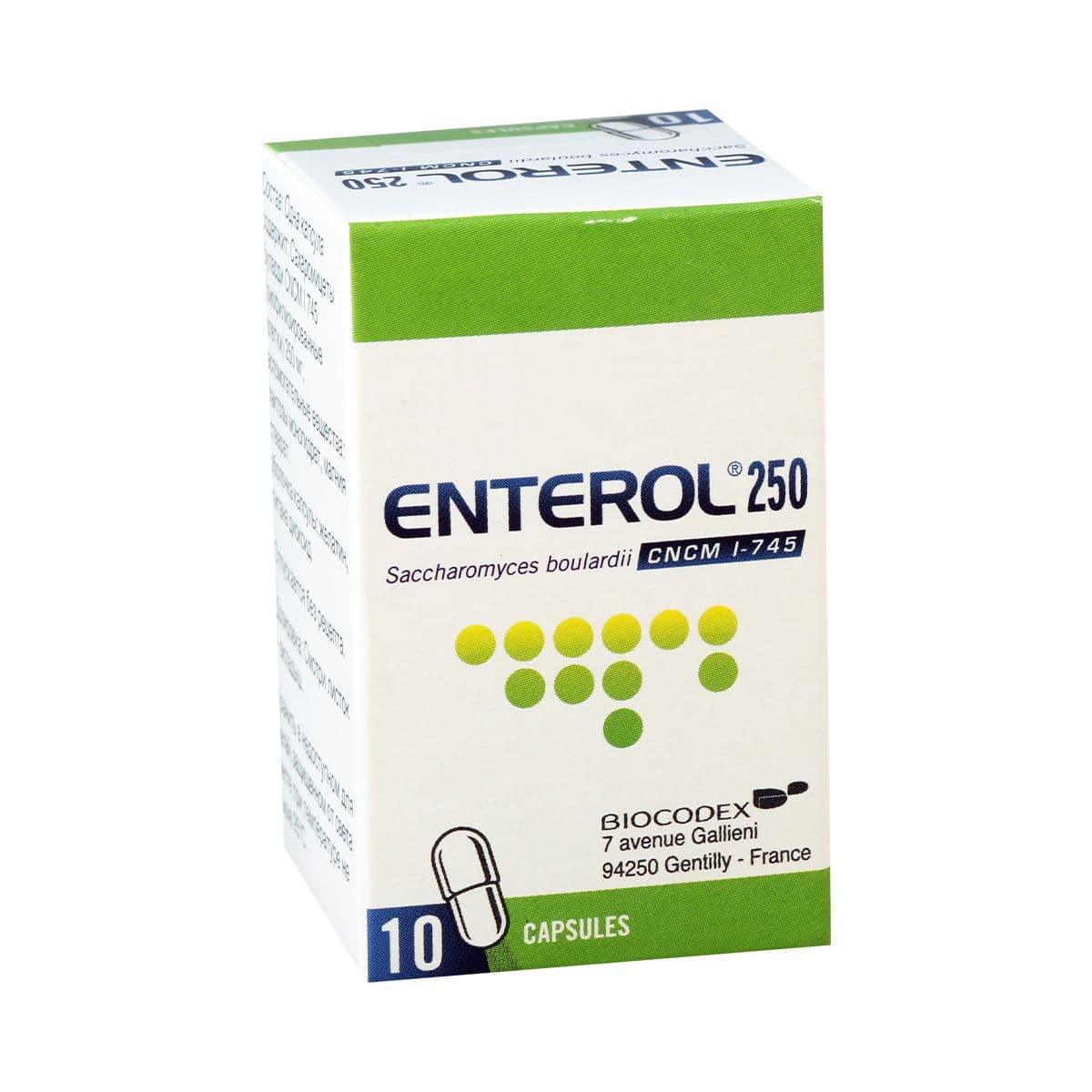 ენტეროლი - Enterol 250მგ 10 კაფსულა