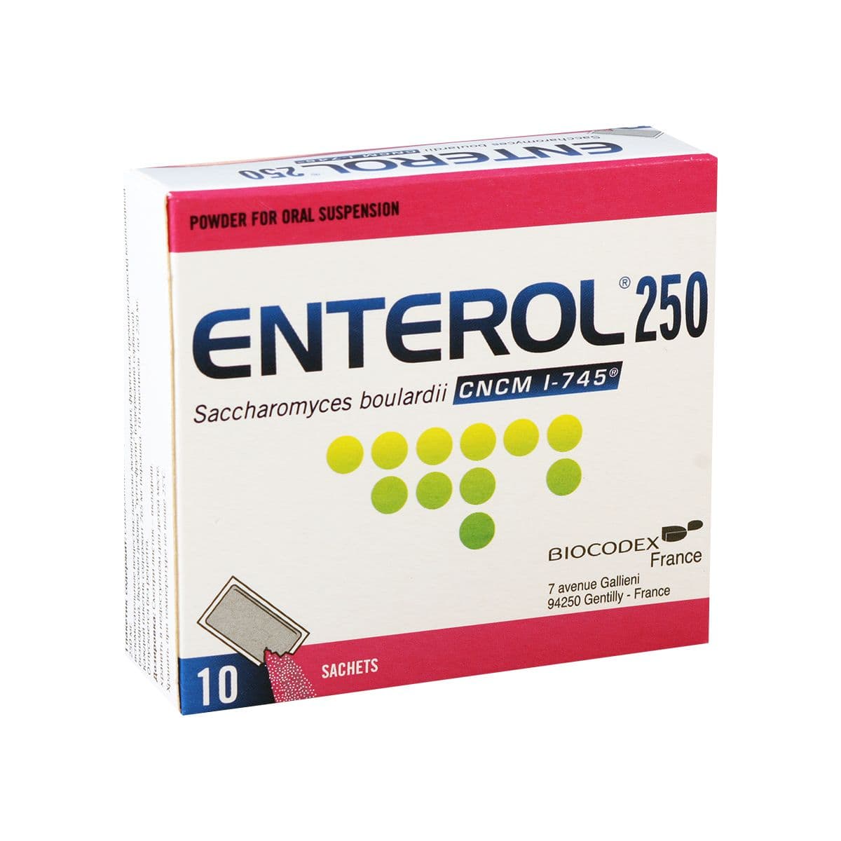 ენტეროლი - Enterol 250მგ 10 პაკეტი