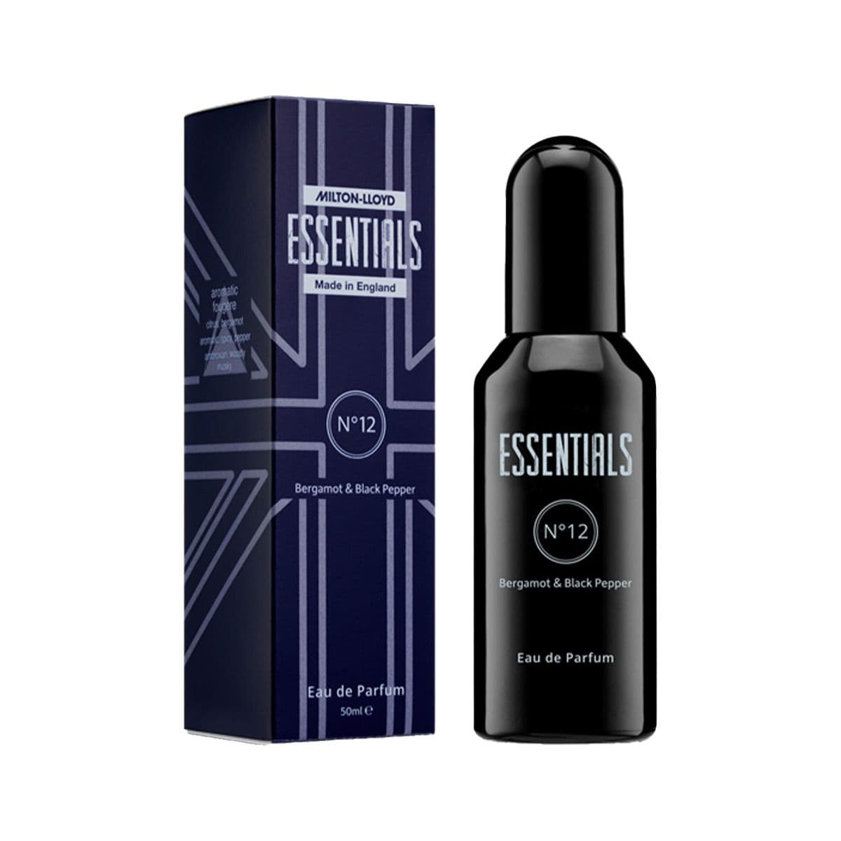 პარფიუმი ბერგამოტი და შავი წიწაკა Essentials N12 50 მლ 9518 მილტონი - Milton