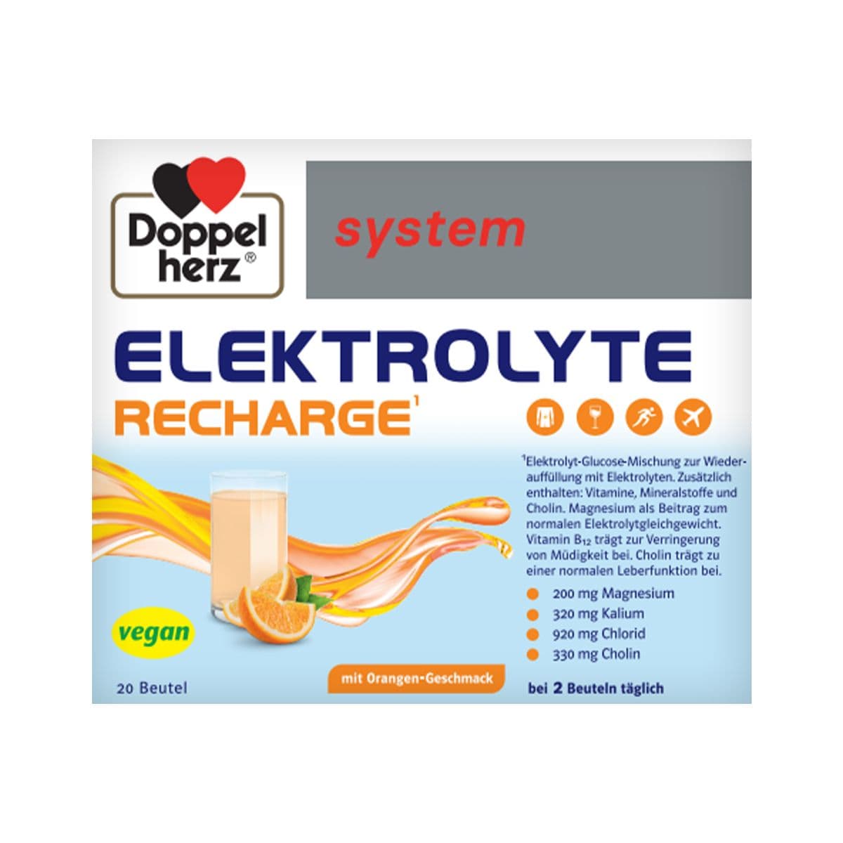 ელექტროლიტები 20 საშეტი დოპელჰერც სისტემი - Doppelherz System