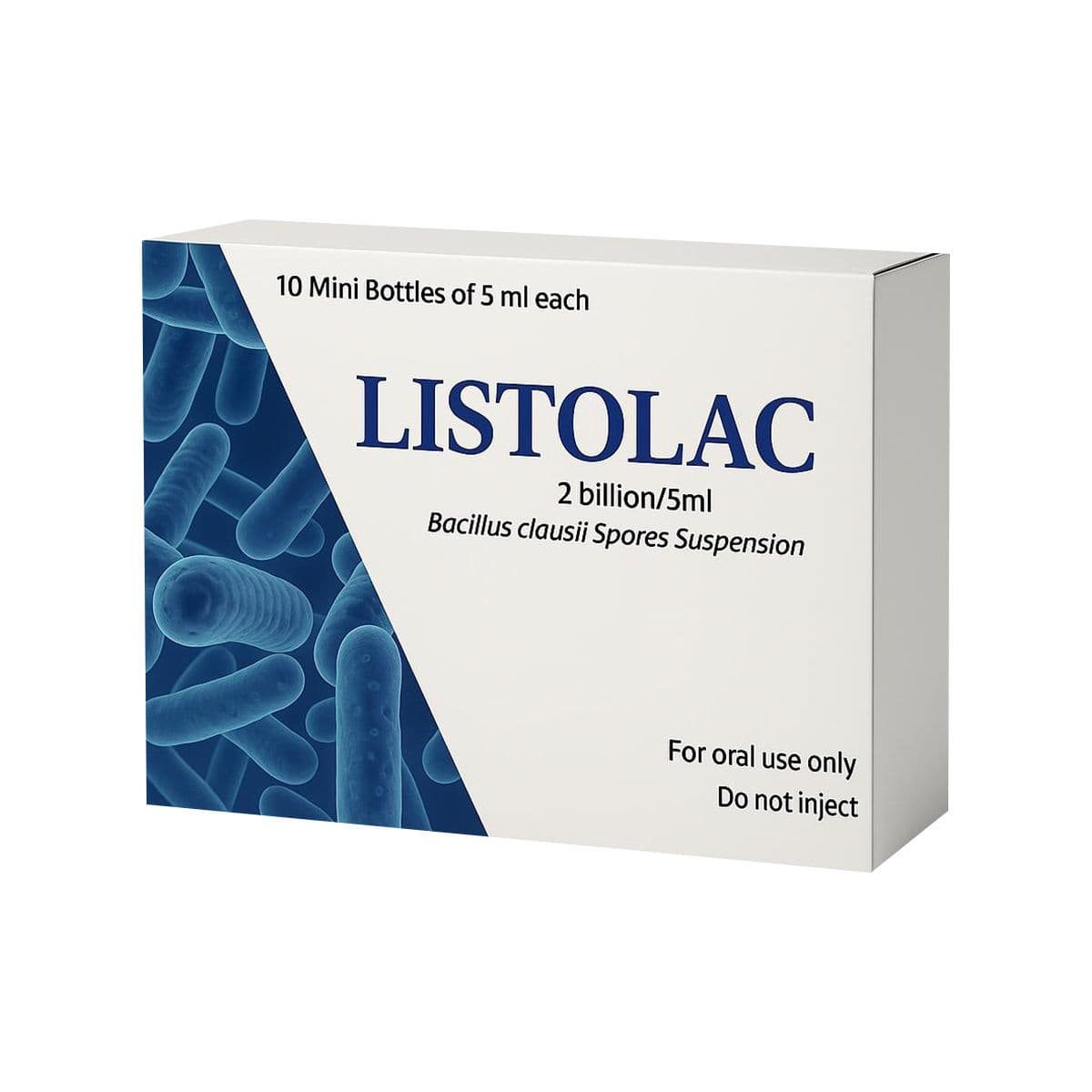 ლისტოლაკი - Listolac 2მლრ/5მლ სუსპენზია 10 ფლაკონი