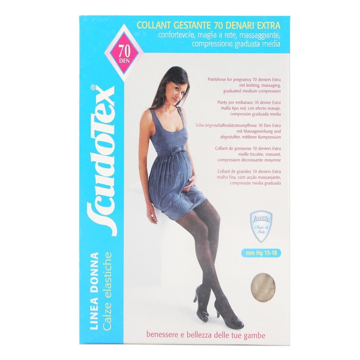 ორსულთა ანტივარიკოზული კოლგოტი კრემისფერი 476 M 8801 სკუდოტექსი - Scudotex