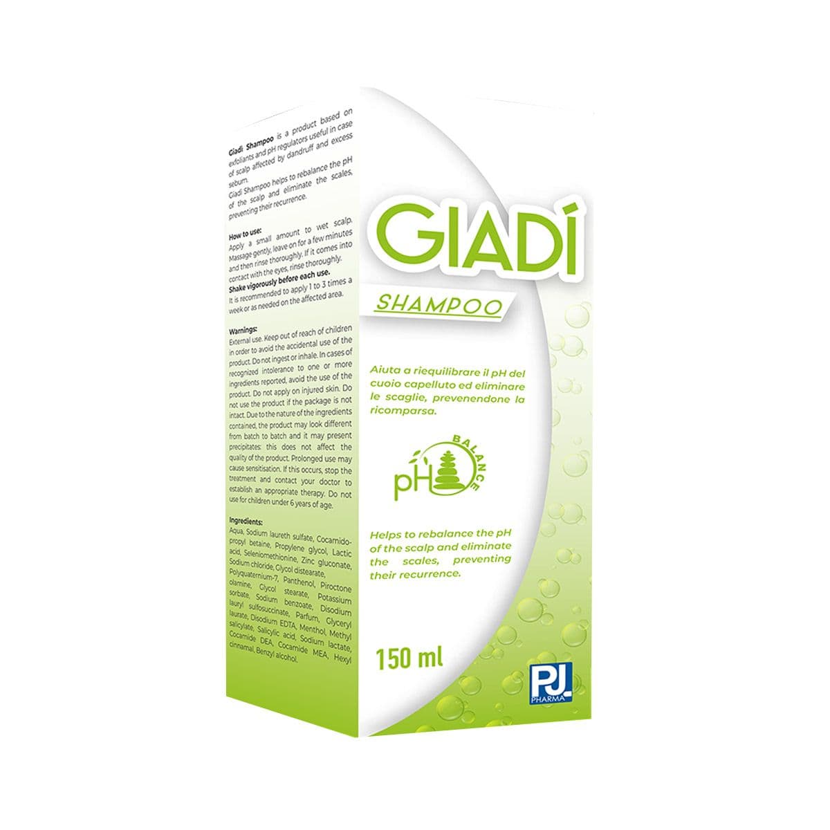 ჯიადი - Giadi ქერტლის საწინააღმდეგო შამპუნი 150 მლ