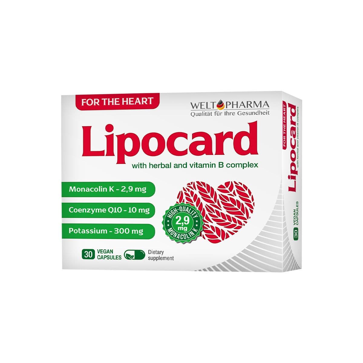 ლიპოკარდი - Lipocard 30 კაფსულა