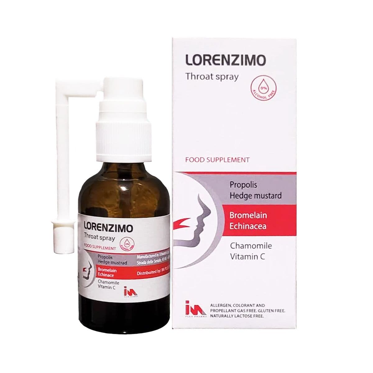ლორენზიმო - Lorenzimo ყელის სპრეი 20მლ