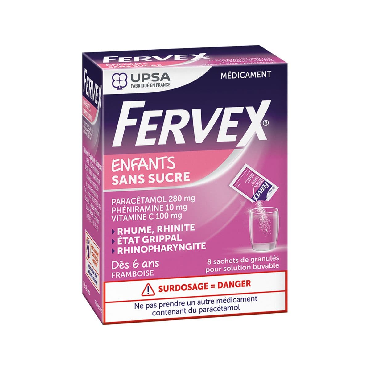 ფერვექსი - Fervex საბავშვო უშაქრო გრანულა 8 საშეტი