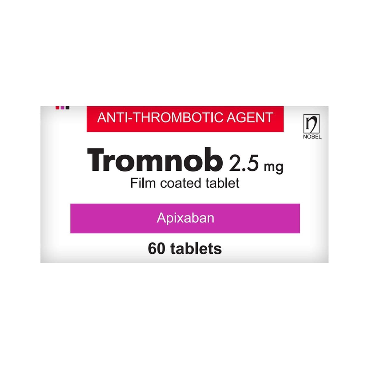 თრომნობი - Tromnob 2.5მგ 60 ტაბლეტი