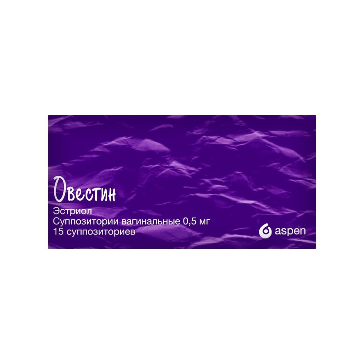 ოვესტინი - Ovestin 0.5მგ ვაგინალური 15 სუპოზიტორია