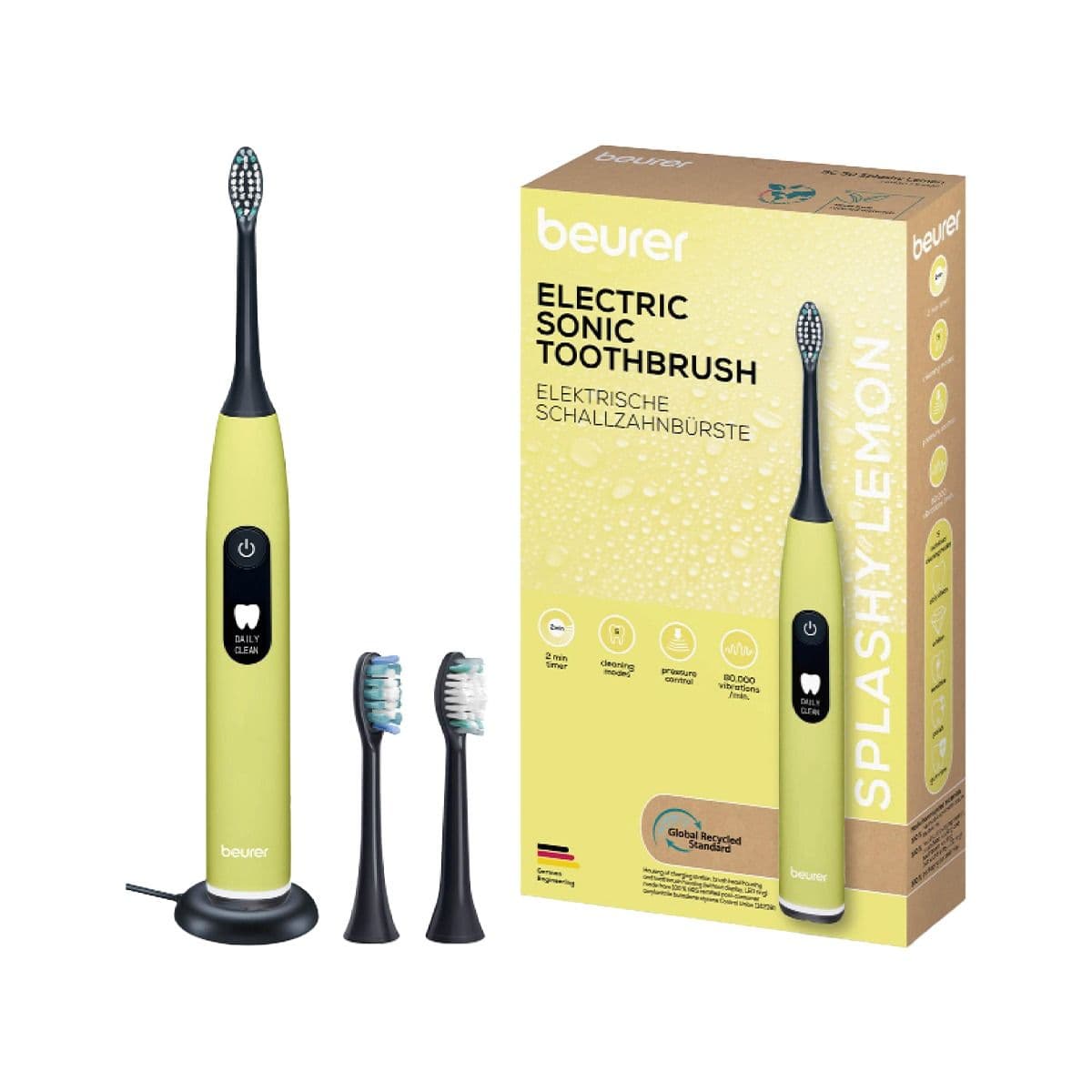 ელექტრო ჯაგრისი ლიმონისფერი SC50 ბოირერი - Beurer