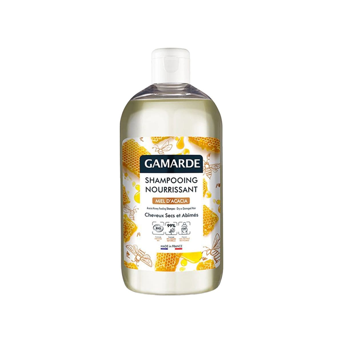 მკვებავი შამპუნი აკაციის თაფლი 500 მლ 8117 გამაღდე - Gamarde