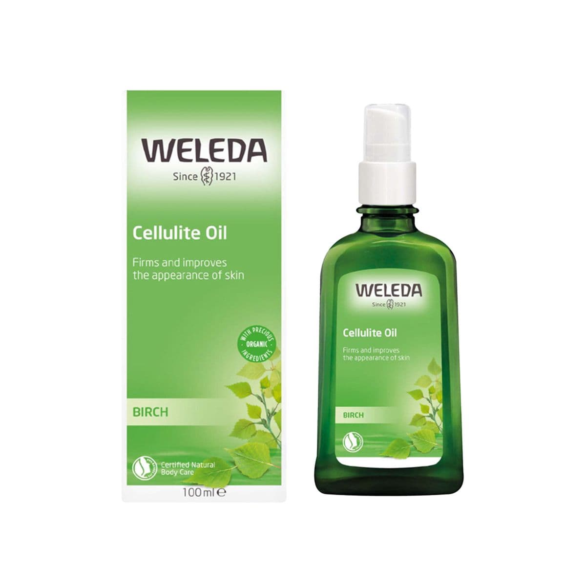 ანტიცელულიტური ზეთი არყის 8039 ველედა - Weleda