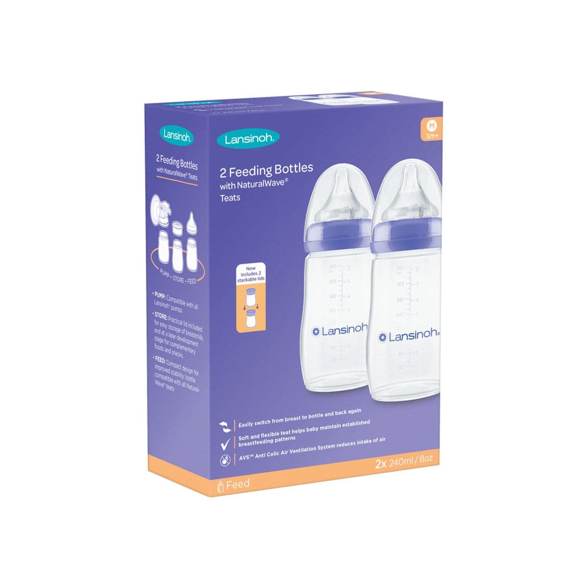 ბოთლი 240 მლ N2 4077 ლანსინო - Lansinoh