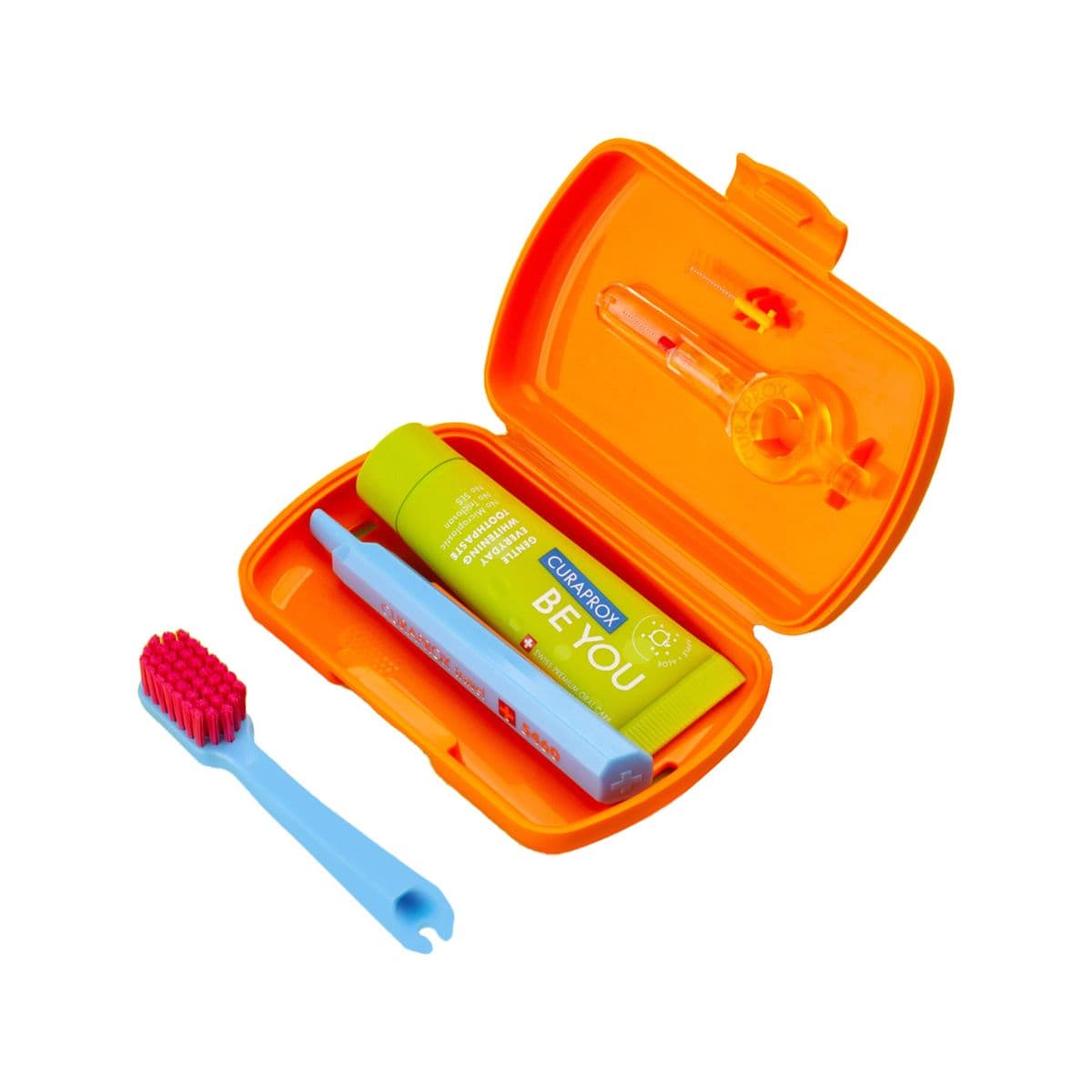 სამოგზაურო ნაკრები, სტაფილოსფერი 9893 კურაპროქსი - Curaprox