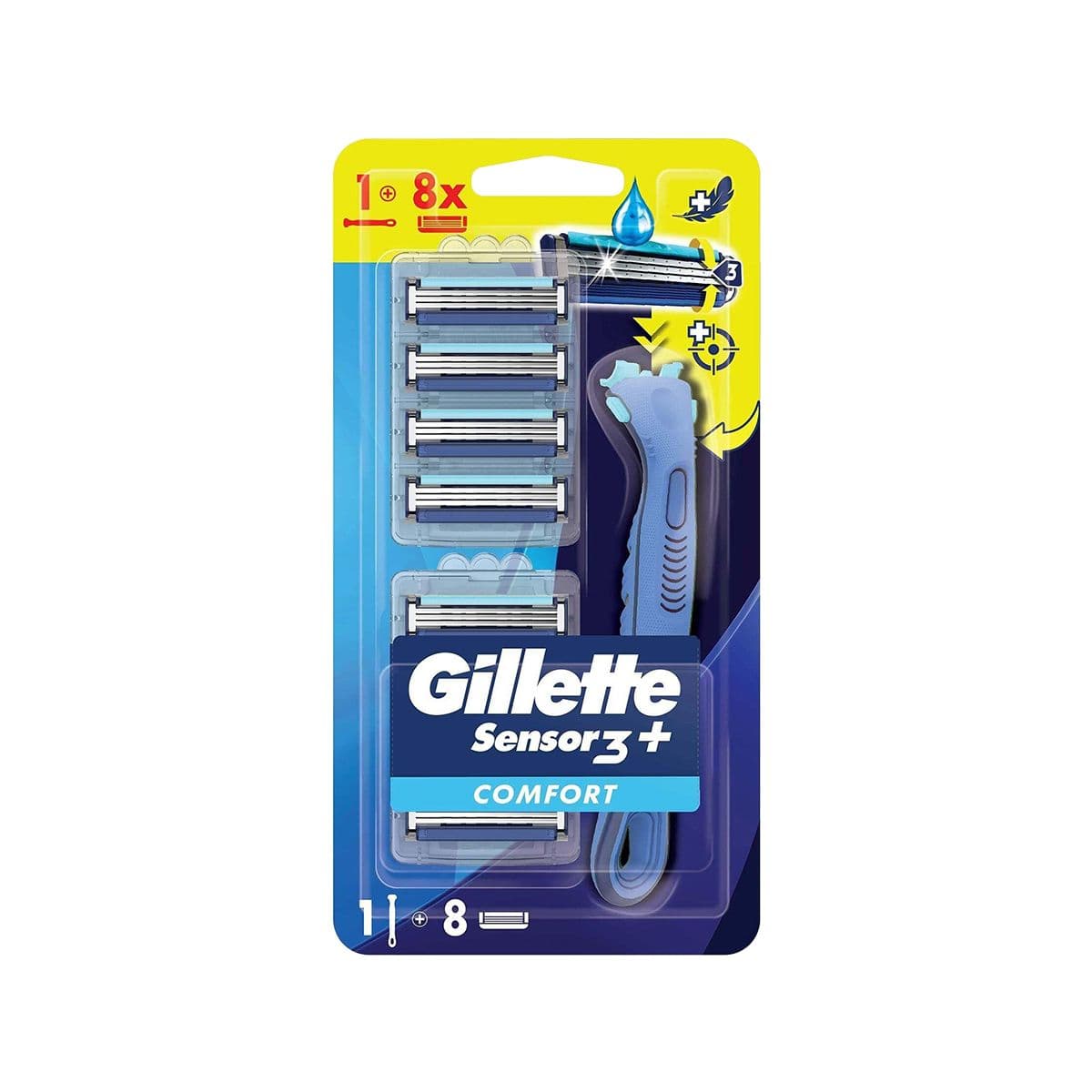საპარსი დანადგარი სენსორ+ კომფორტი H+8 3284 ჯილეტი - Gillette