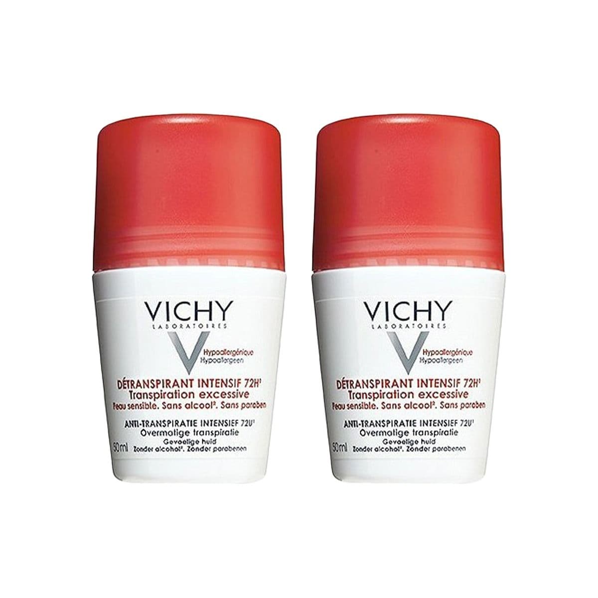 ბურთულიანი დეოდორანტი 72სთ. 50მლ 2 ცალი 4711 ვიში - Vichy
