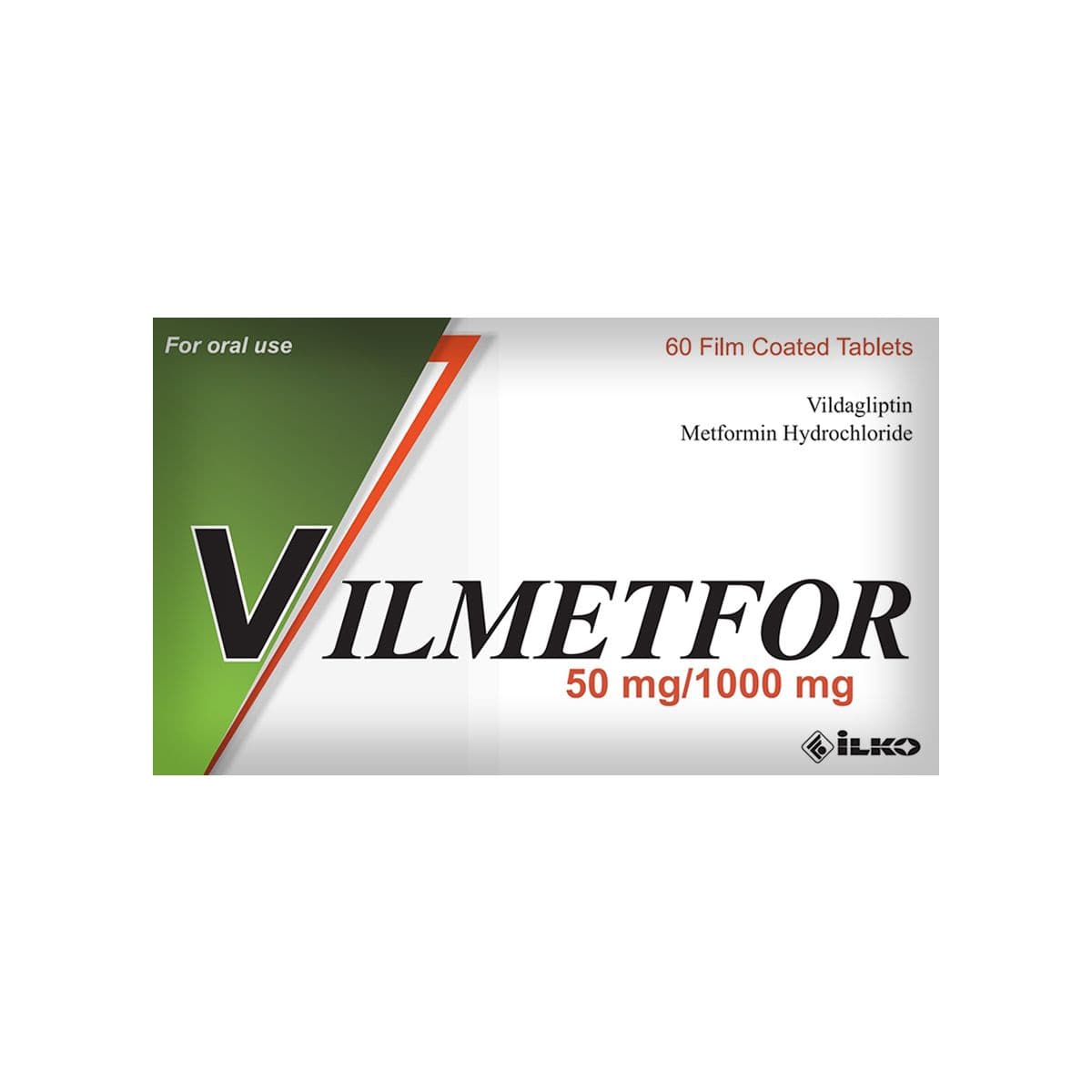 ვილმეტფორი - Vilmetfor 50მგ/1000მგ 60 ტაბლეტი