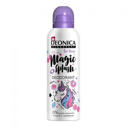 დეონიკა - დეოდორანტი სპრეი თინეიჯერი 'Magic Splash' 125მლ