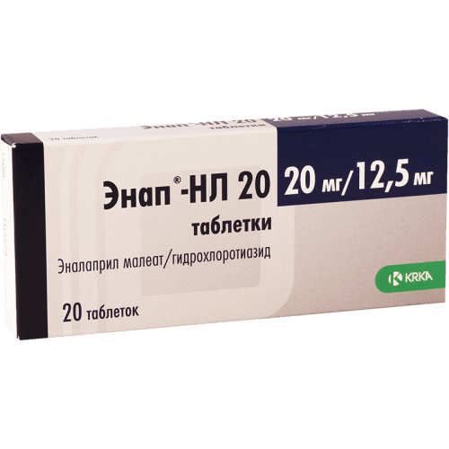 ენაპი-HL-20 ტაბლეტი 20მგ+12.5მგ #20