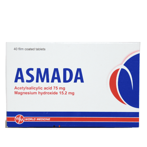 ასმადა ტაბლეტი 75მგ+15.2მგ #40