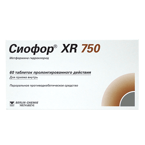 სიოფორი XR ტაბლეტი 750მგ #60
