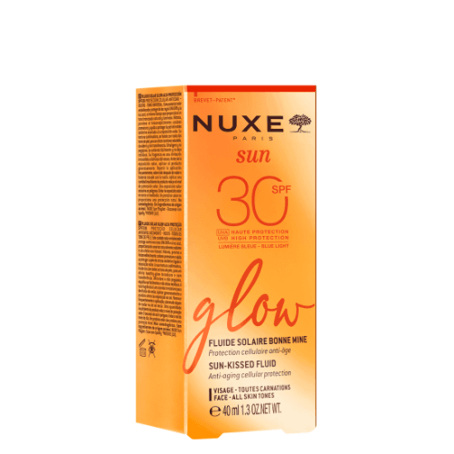 ნუქსი - SUN GLOW მზისგან დამცავი ფლუიდი შეფერილი SPF30 სახე 40მლ