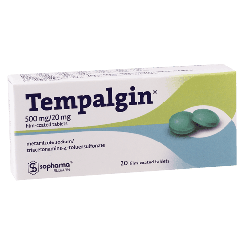 ტემპალგინი ტაბლეტი 500მგ+20მგ #20