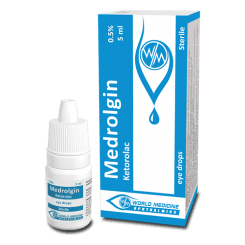 მედროლგინი წვეთები თვალის 0.5% 5მლ ფლაკონი #1